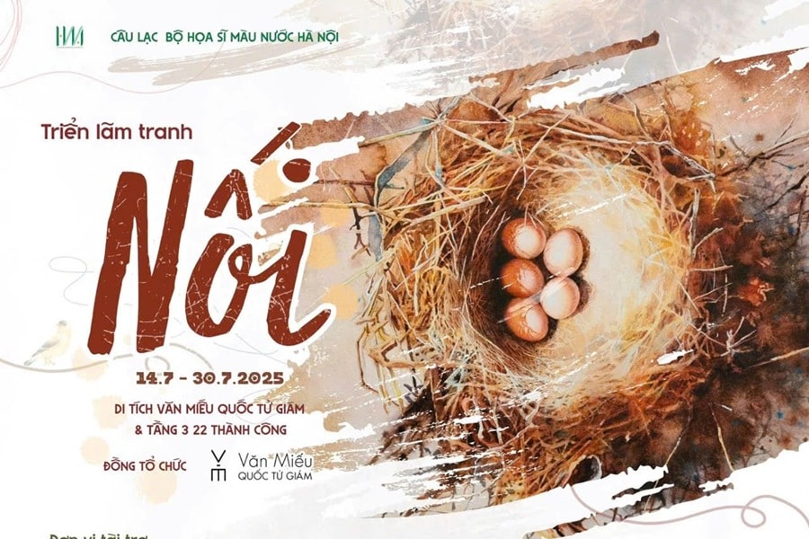 Triển lãm tranh màu nước 'Nối'