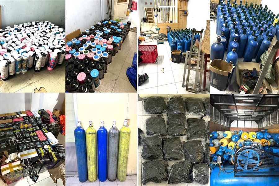 Phát hiện đường dây mua bán “bóng cười” lớn tại Thành phố Hồ Chí Minh, thu lợi bất chính hàng trăm tỷ đồng