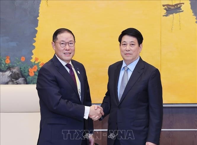 Chủ tịch nước Lương Cường tiếp Chủ tịch Hội đồng Tư vấn kinh doanh APEC 2025