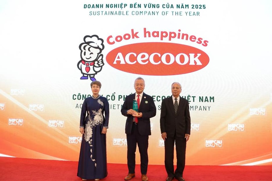 Acecook Việt Nam được vinh danh top 50 Doanh nghiệp phát triển bền vững tiêu biểu 2025