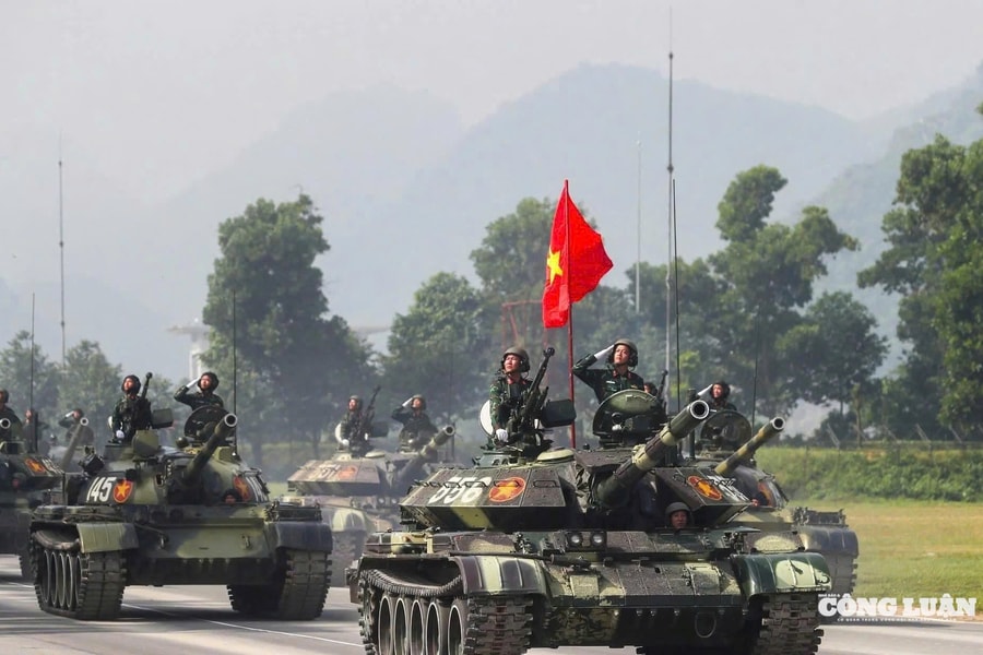 Nhiều khí tài hiện đại của lực lượng quân đội, công an lần đầu hợp luyện cùng khối diễu binh