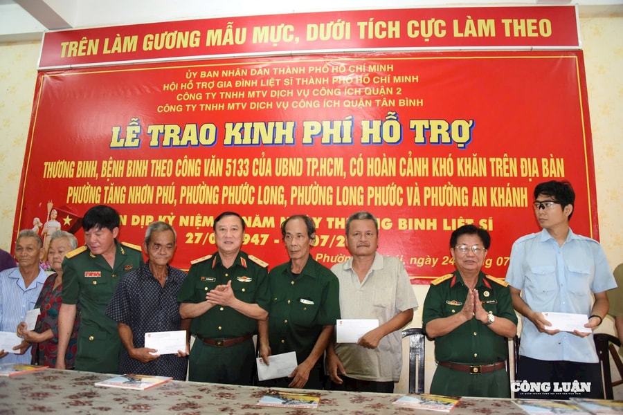 TP HCM: Hơn 1 tỷ đồng chăm lo cho thương, bệnh binh