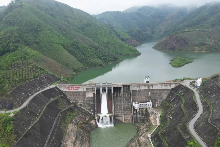 Phú Thọ: Xả lũ hồ chứa nước Ngòi Giành