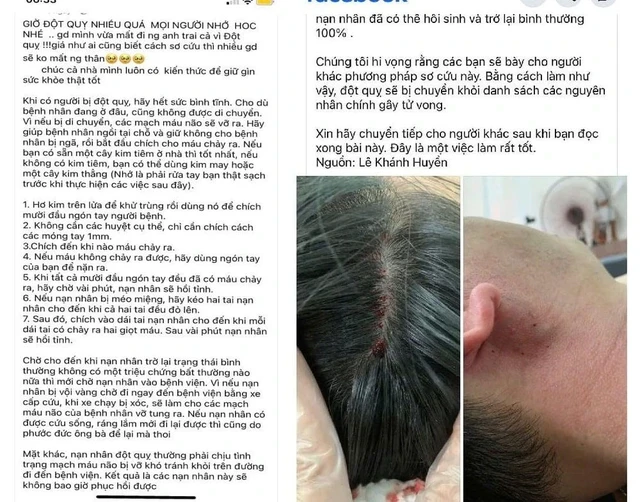 Nguy hiểm chết người từ tin giả “chích máu chữa đột quỵ” lan truyền trên mạng