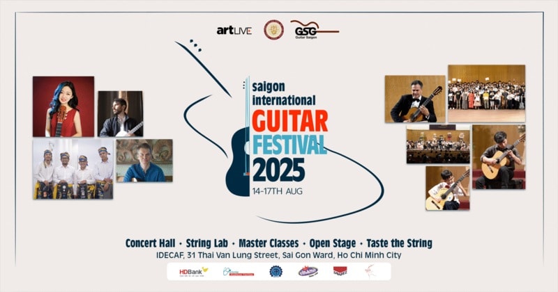 Liên hoan Guitar quốc tế Sài Gòn 2025 mở rộng quy mô và thay đổi địa điểm tổ chức