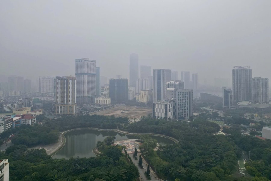 Hà Nội: Chất lượng không khí ở mức không tốt cho những người nhạy cảm với thời tiết