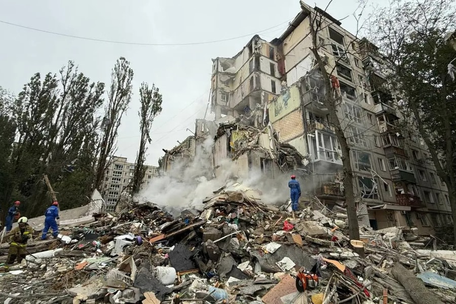 Nga tiến hành cuộc không kích lớn nhất vào Kiev trong một năm qua