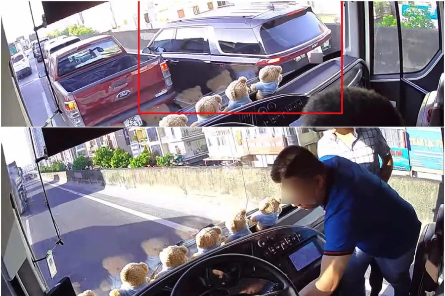 Công an xác minh vụ người đàn ông rút chìa khóa xe khách trên Vành đai 3