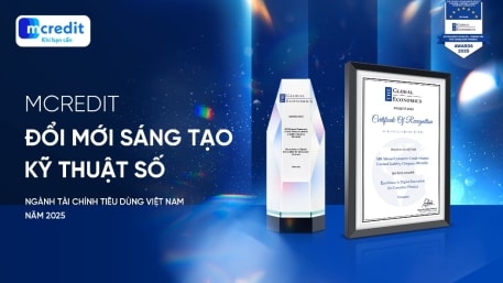 Mcredit được vinh danh 5 năm liên tiếp tại The Global Economics Awards
