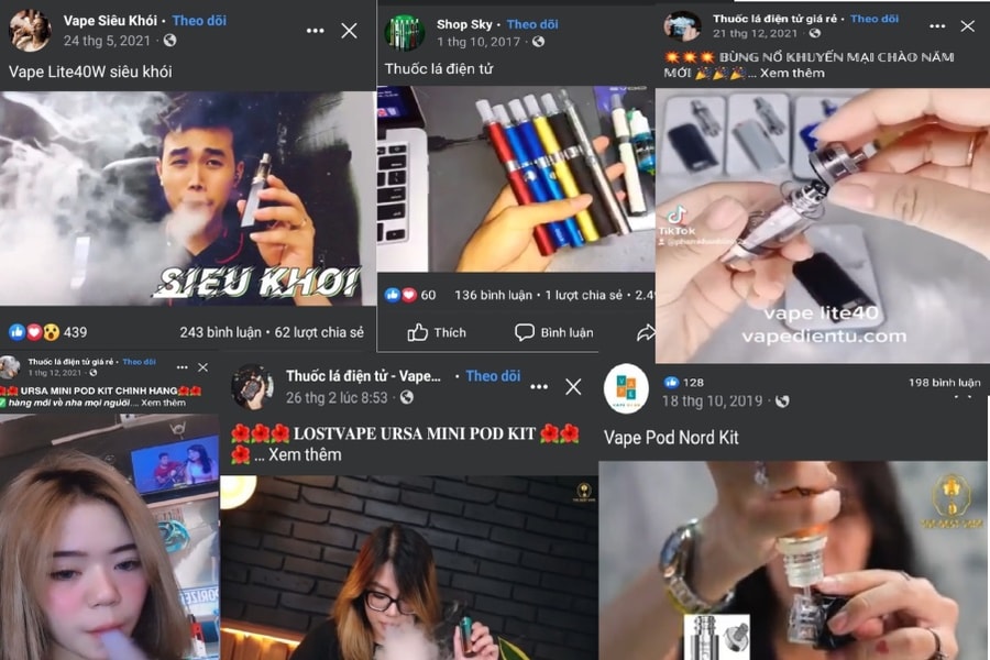 Xử lý hành vi quảng cáo, bán thuốc lá điện tử theo hình thức thương mại điện tử