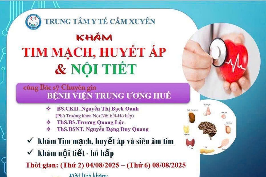 Chuyên gia Bệnh viện Trung ương Huế hỗ trợ chuyển giao kỹ thuật, khám chữa bệnh tại Trung tâm Y tế Cẩm Xuyên