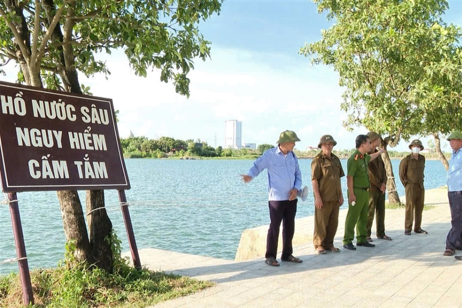 Ninh Bình siết chặt phòng, chống đuối nước tại hồ Núi Lớ và hồ Lam Hạ
