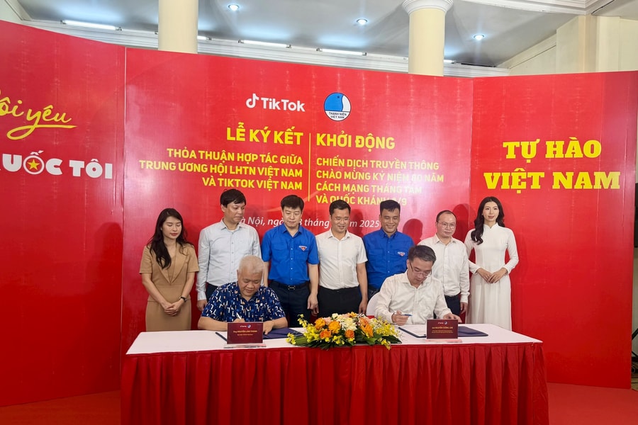 Hội Liên hiệp Thanh niên Việt Nam và TikTok hợp tác lan toả giá trị sống tử tế và lòng yêu nước trên mạng xã hội
