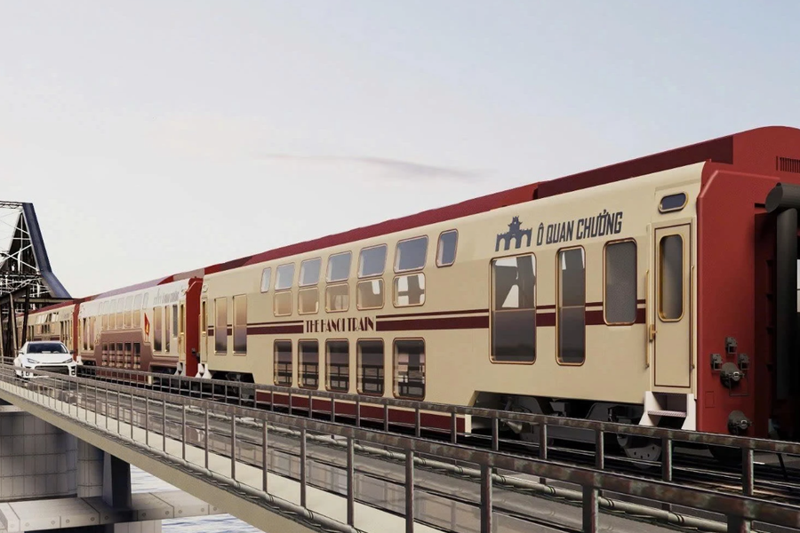 Đường sắt khai thác đoàn tàu 2 tầng đặc biệt dịp 19/8