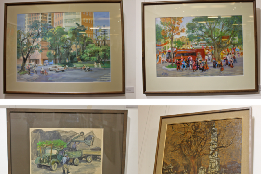 Chiêm ngưỡng Hà Nội lãng mạn qua triển lãm 'Sắc màu Đỗ Hữu Huề'