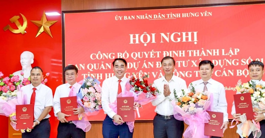 Thành lập Ban Quản lý dự án đầu tư xây dựng số 1 thuộc UBND tỉnh Hưng Yên