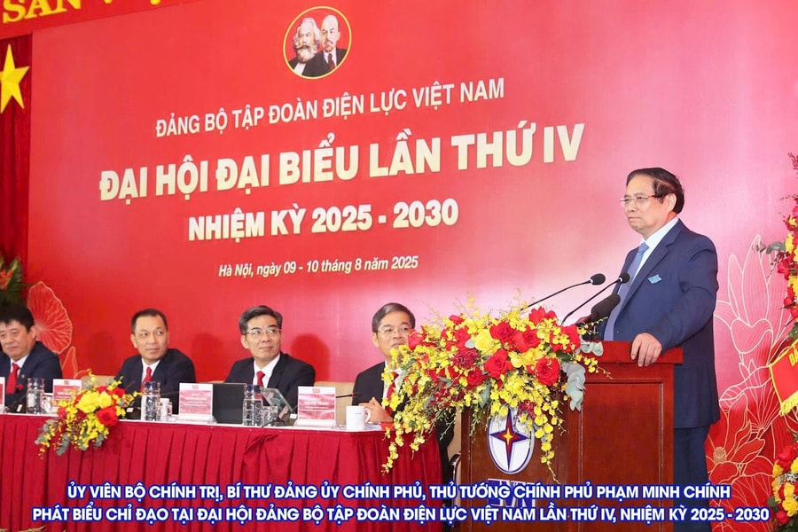 Đại hội Đại biểu Đảng bộ Tập đoàn Điện lực Việt Nam lần thứ IV, nhiệm kỳ 2025-2030 diễn ra thành công, tốt đẹp