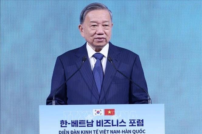Tổng Bí thư Tô Lâm dự Diễn đàn Kinh tế Việt Nam - Hàn Quốc