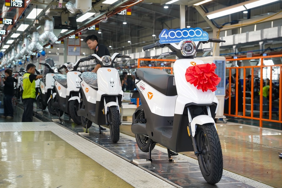 Yadea xuất xưởng chiếc xe máy điện thứ 400.000 tại Việt Nam