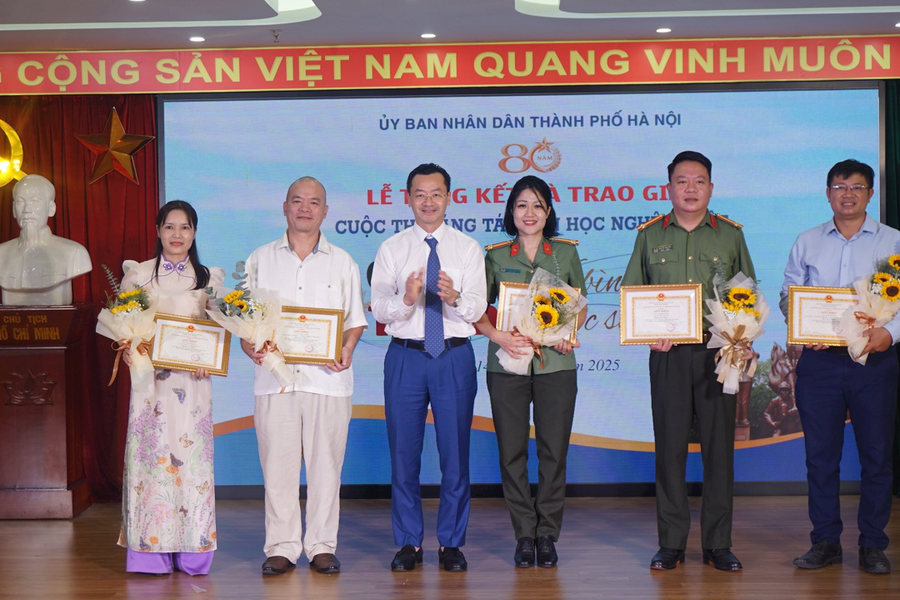 Vinh danh các tác phẩm xuất sắc viết về hình ảnh Công an Thủ đô