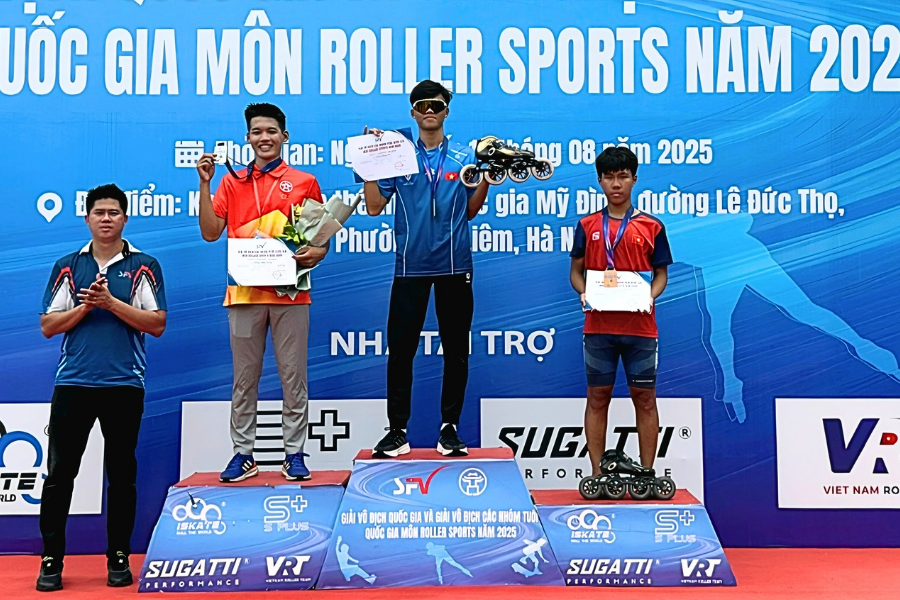 Đoàn Bắc Ninh đoạt 21 huy chương tại Giải vô địch Roller sports quốc gia