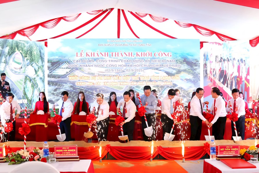 Lạng Sơn: Khởi công dự án Khu Liên hợp thể thao với tổng mức đầu tư hơn 500 tỷ đồng