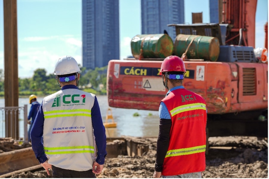 Cầu đi bộ qua sông Sài Gòn – thêm một dấu ấn của CC1 trong lĩnh vực hạ tầng giao thông