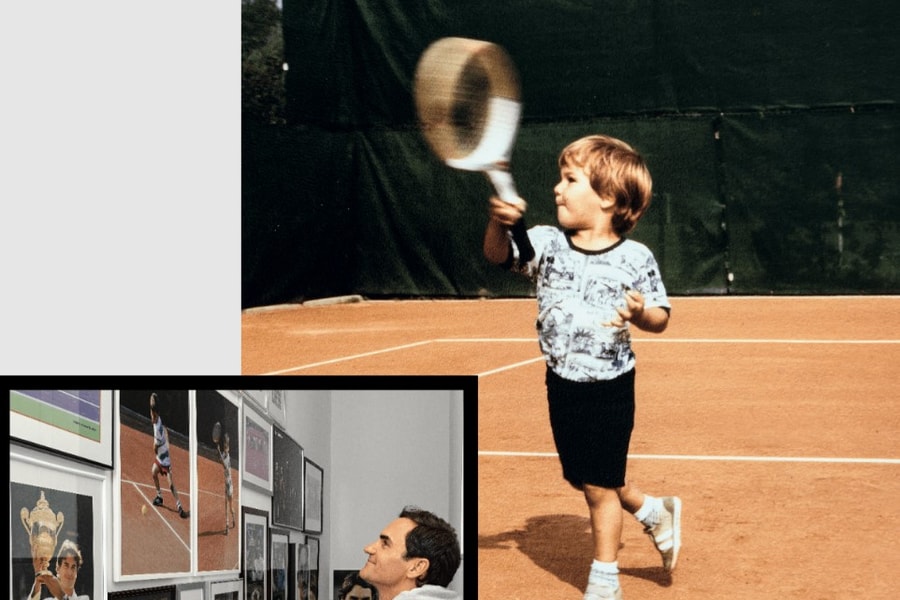 Hành trình từ cậu bé nhặt bóng đến vận động viên tỷ phú của Roger Federer