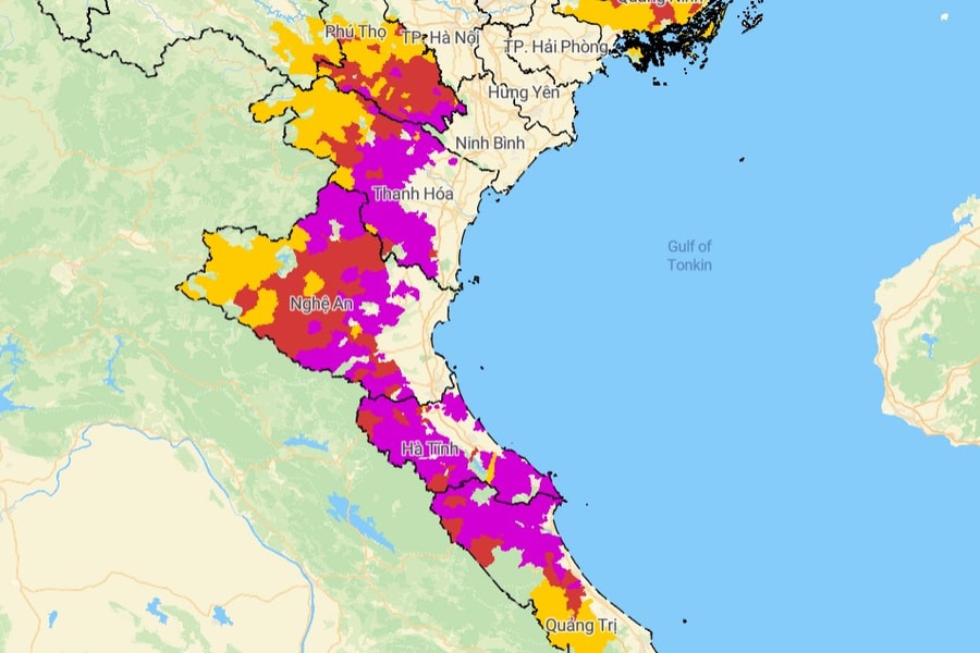 Tâm bão số 5 vào Nghệ An – Hà Tĩnh, cảnh báo lũ quét và sạt lở đất