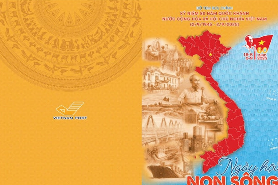 Độc đáo bộ ấn phẩm tem bưu chính đặc biệt 'Dấu son lịch sử'