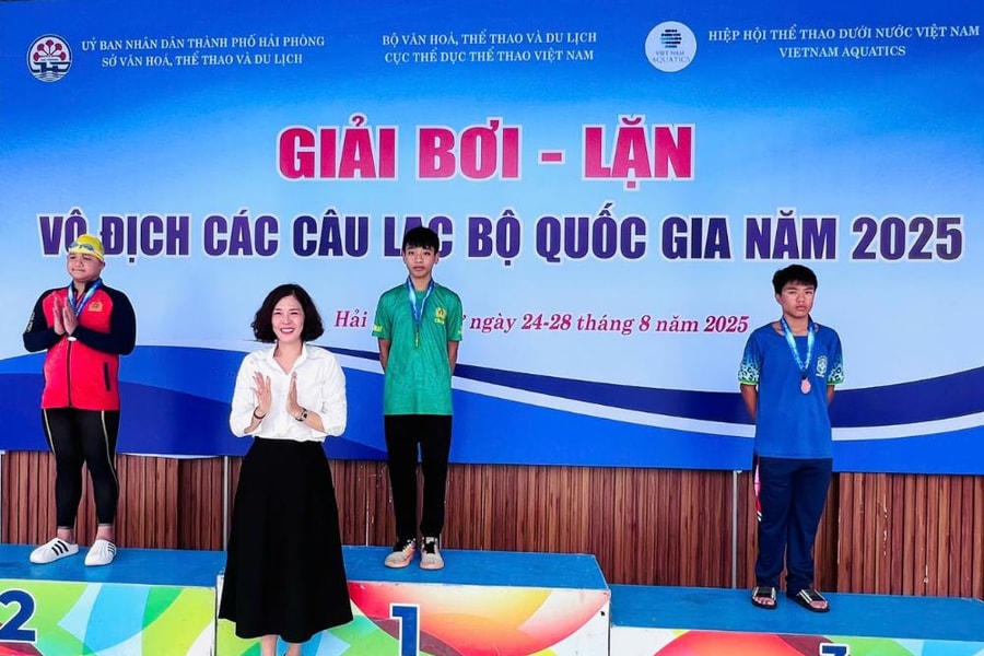 Bế mạc Giải Bơi - Lặn Vô địch các CLB Quốc gia 2025: TP.HCM và Hà Nội khẳng định vị thế dẫn đầu