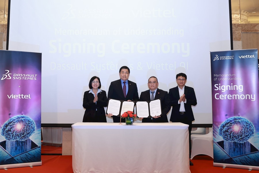 Viettel và Dassault Systèmes hợp tác thúc đẩy phát triển công nghệ AI và nền tảng mô phỏng 3DEXPERIENCE