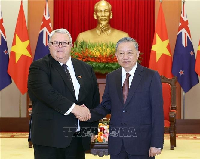 Tổng Bí thư Tô Lâm tiếp Chủ tịch Quốc hội New Zealand Gerry Brownlee