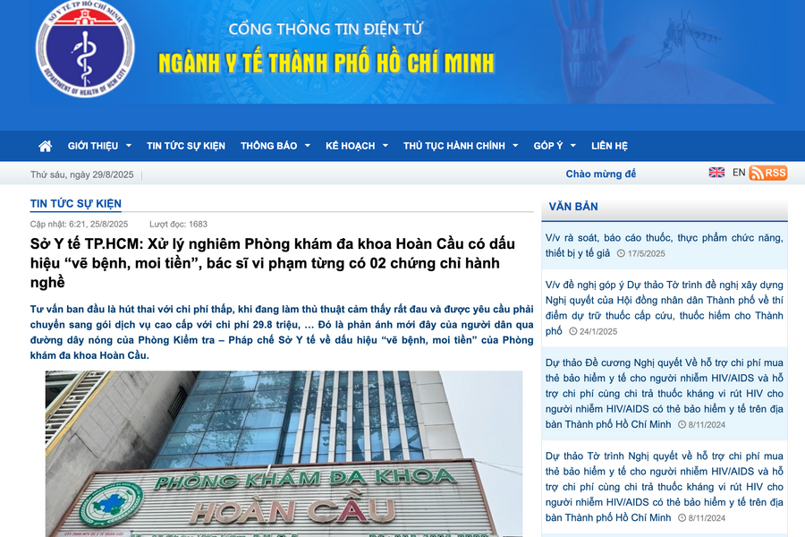 Sở Y tế TP HCM: 'Vẽ bệnh, moi tiền' sẽ bị xử lý đến mức cấm hành nghề vĩnh viễn