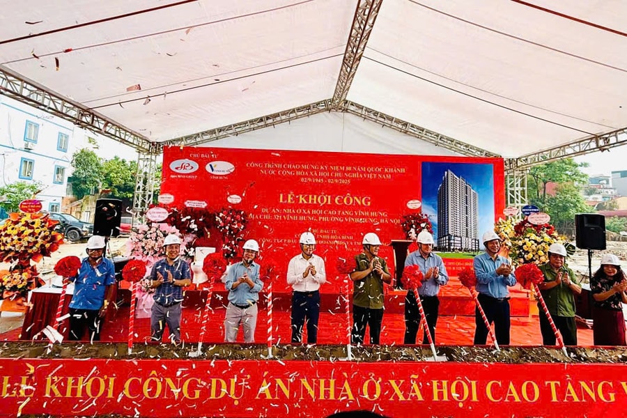 Hà Nội: Khởi công dự án nhà ở xã hội cao tầng Vĩnh Hưng