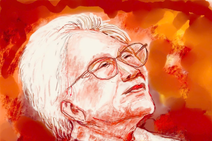 Một nhà báo vẽ tranh kỷ niệm 80 năm Quốc Khánh