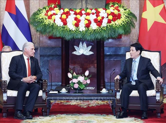 Chủ tịch nước Lương Cường hội kiến Chủ tịch Cuba Miguel Diaz-Canel: Thắt chặt quan hệ đặc biệt Việt Nam – Cuba