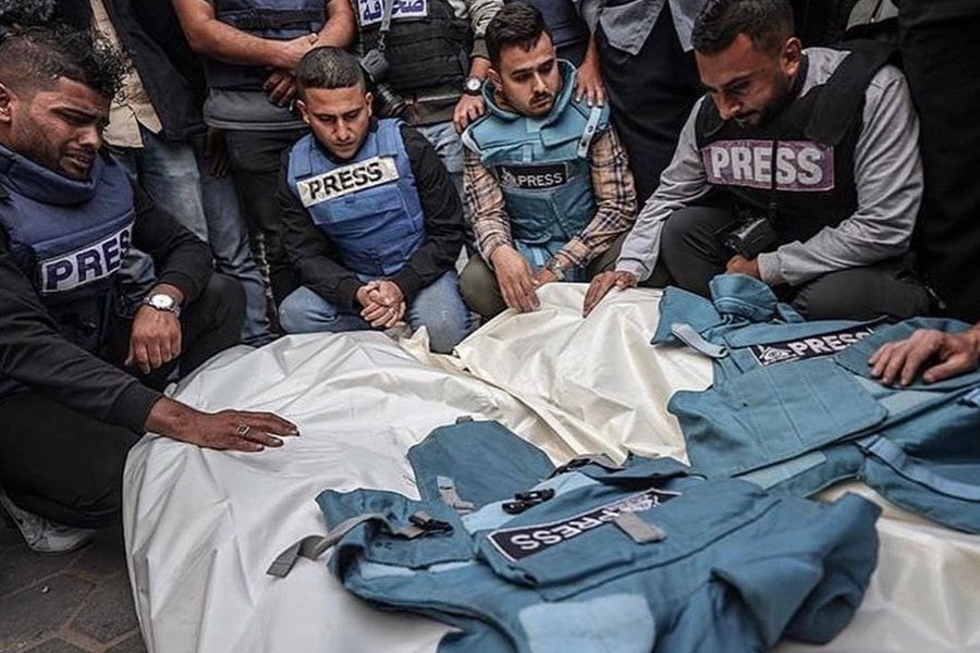Hơn 250 hãng truyền thông quốc tế biểu tình vì cái chết của các nhà báo ở Gaza