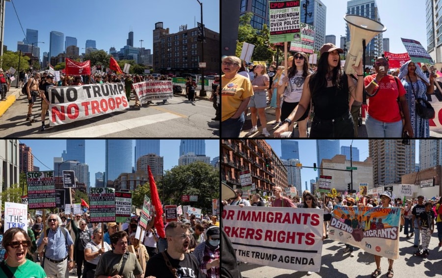 Biểu tình phản đối việc điều động Vệ binh Quốc gia và đặc vụ tại Chicago