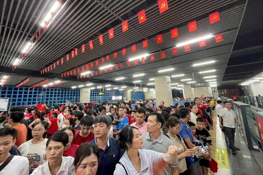 Gần 1,8 triệu lượt khách sử dụng đường sắt đô thị dịp Quốc khánh