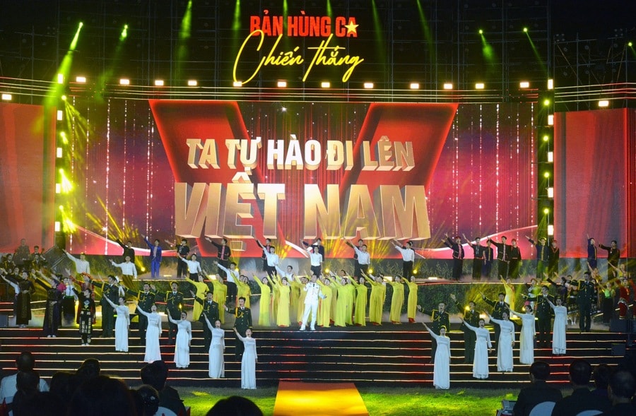 Hào hùng chương trình chính luận nghệ thuật 'Bản hùng ca chiến thắng'