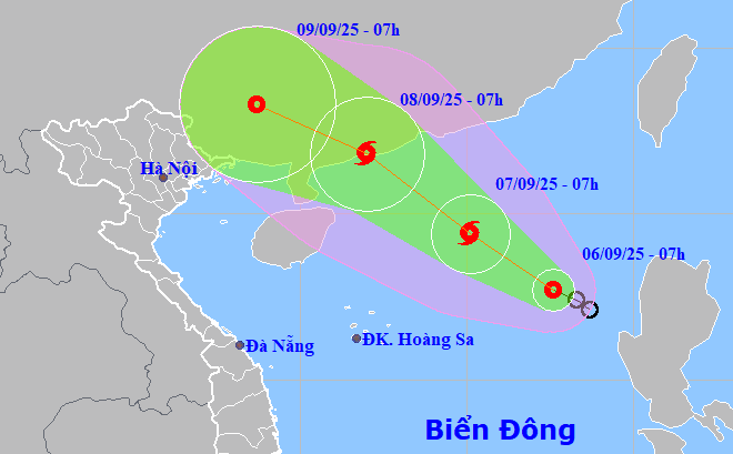 Bão số 7 có thể xuất hiện đêm nay, Bắc Bộ sắp mưa lớn