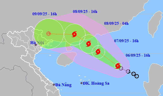 Bão số 7 hình thành trên Biển Đông, gió giật dự báo đạt cấp 13