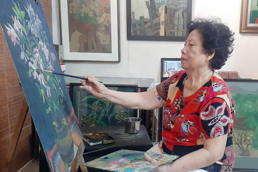 'Phố và Hoa' – miền ký ức Hà Nội trong tranh Trương Ngọc Hiên