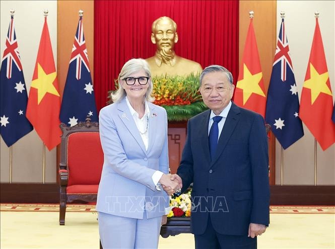 Tổng Bí thư Tô Lâm tiếp Toàn quyền Australia Sam Mostyn