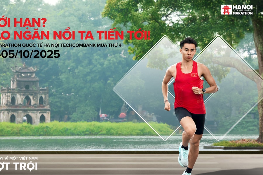 Giải Marathon Quốc tế Hà Nội Techcombank Mùa thứ 4 bùng nổ với ứng dụng đổi mới sáng tạo về công nghệ số trong lĩnh vực thể thao