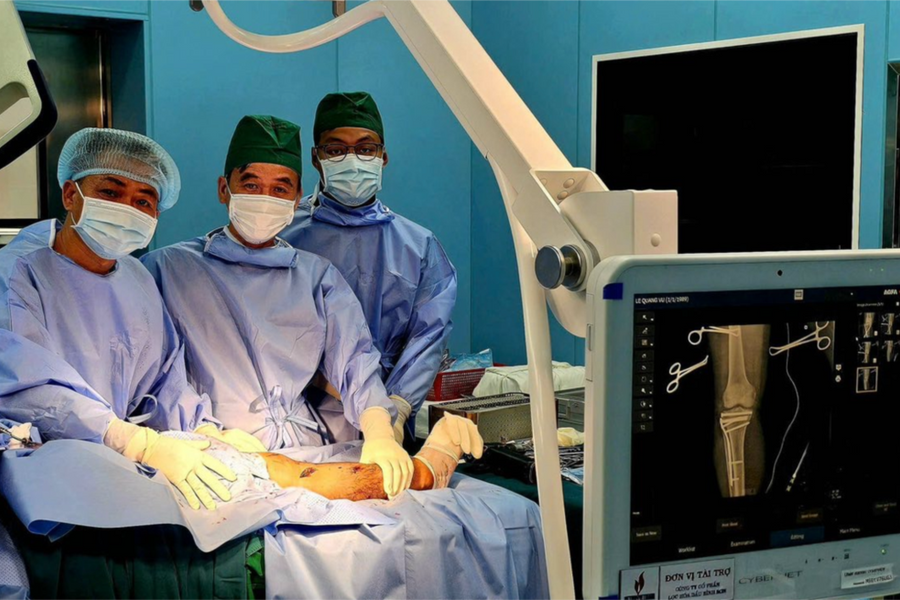 Phẫu thuật thành công ca gãy xương phức tạp ngay đặc khu Côn Đảo