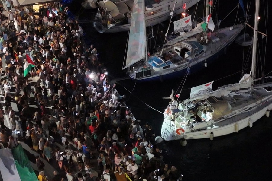 Hai tàu cứu trợ Hy Lạp tiến về Gaza, gửi thông điệp đoàn kết tới người dân Palestine