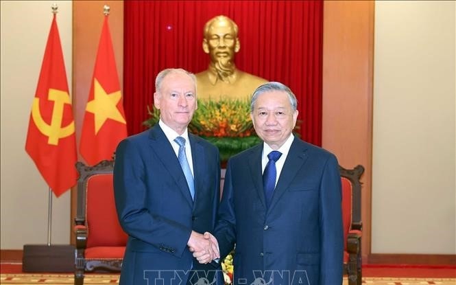 Tổng Bí thư Tô Lâm tiếp Trợ lý Tổng thống Nga, Chủ tịch Hội đồng Biển Liên bang Nga