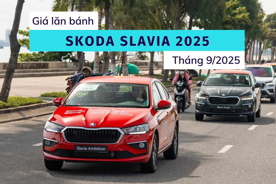 Bảng giá lăn bánh Skoda Slavia 2025 kèm ưu đãi